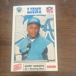 Blue and White Card Game with NFL Theme